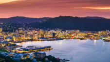 Wellington city and harbour from Mount Victoria